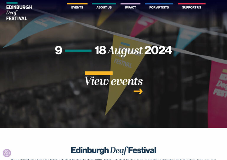 Edinburgh Deaf Festival Homepage
